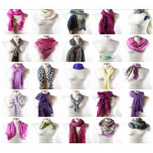 Hilado de poliéster 100% hilado 50s * 50s 43/44 &quot;tejido de bufanda teñido a Dubai